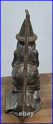 Rare Antique Halloween Witch On Broom Candy Chocolate Mold Weygandt 227
