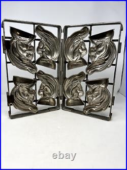 Rare Antique Hinged Squirrel Metal Chocolate Mold (4) Squirrel Molds P15920