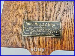 Rare Antique Thomas Mills & Bro Wood & Cast Iron Candy Chocolate Easter Egg Mold