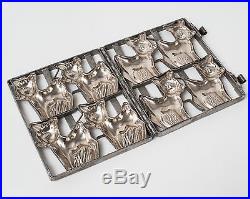 Rare Antique & Vintage Four Deer / Fawn / Bambi Chocolate Candy Mold