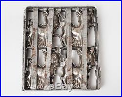 Rare Antique & Vintage Four Deer / Fawn / Bambi Chocolate Candy Mold