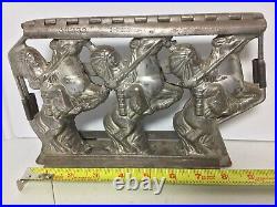 Rare Anton Reiche' American Indians on Horses, Hinged Chocolate Mold