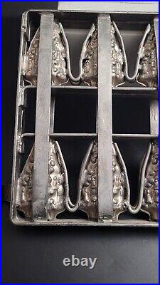 Rare Anton Reiche Weygandt Chocolate Mold Hinged Christmas Treesfree Shipping