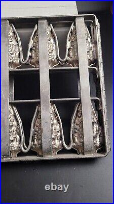 Rare Anton Reiche Weygandt Chocolate Mold Hinged Christmas Treesfree Shipping