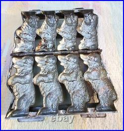 Rare Anton Reiche Weygandt Chocolate Mold Hinged Circus Bears Free Shipping