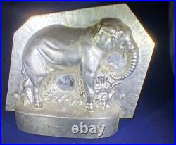 Rare Large Antique Elephant Chocolate Mold #1440