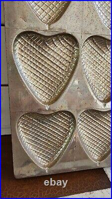 Rare Old Heart Chocolate Candy Mold To My Valentine Hearts Antique