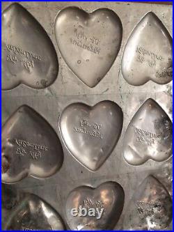 Rare Old Heart Valentine's Day Chocolate Candy Mold To My Valentine 14 x 11