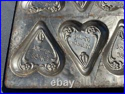 Rare Old Heart Valentine's Day Chocolate Candy Mold To My Valentine Eppelsheimer