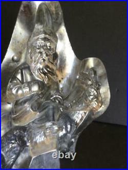 Rare REICHE 7 ANTIQUE 6632 FATHER CHRISTMAS on DONKEY MULE SANTA CHOCOLATE MOLD