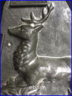 Rare Sommet 10 Rising Sun Deer Stag Reindeer Antique Chocolate Mold