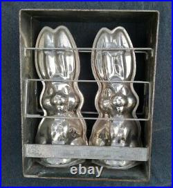 Rare XXL Antique Chocolate Mold 11.8 inches Bunny Rabbit Metal Mold HORNLEIN 30s