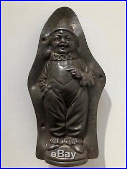 Rare antique chocolate mold CLOWN POINTING TO HEART by ANTON REICHE