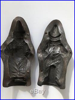 Rare antique chocolate mold CLOWN POINTING TO HEART by ANTON REICHE