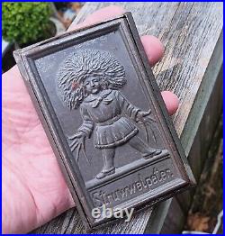 STRUWWELPETER vtg tin mold anton reiche antique chocolate candy bar german book