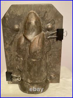 Sale! Antique Santa Chocolate Mold Jaburg Bros Worth St NYC