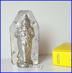 Santa Clause Toy tin chocolate mold Antique vintage metal mould Father Christmas