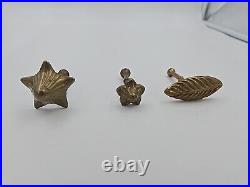 Set Of 6 Bronze Magyfleur Casting Forms for Chocolate or Sugar Vintage