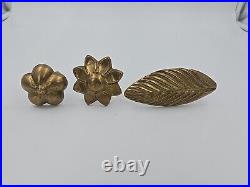 Set Of 6 Bronze Magyfleur Casting Forms for Chocolate or Sugar Vintage