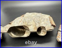 Set of 3 ANTIQUE Tin Rabbit Chocolate Molds GRADUATED (Small, Medium, Large) Set of 3 ANTIQUE Tin Rabbit Chocolate Molds GRADUATED (Small, Medium, Large)