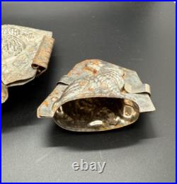 Set of 3 ANTIQUE Tin Rabbit Chocolate Molds GRADUATED (Small, Medium, Large)