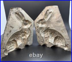 Set of 3 ANTIQUE Tin Rabbit Chocolate Molds GRADUATED (Small, Medium, Large) Set of 3 ANTIQUE Tin Rabbit Chocolate Molds GRADUATED (Small, Medium, Large)