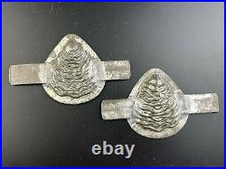 Set of 3 Antique Letang Fils Paris France OYSTER SHELL 1600 1601 Chocolate Molds