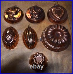 Set of 41 Vintage Copper Mini Molds some Birth Gramm