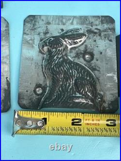 Sitting Rabbit 2 Piece Metal Chocolate Mold With 3 Clips 3 6626