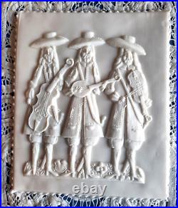 Springerle Speculaas Gingerbread Butter Marzipan Cookie Stamp MOLD 3 MINSTRELS