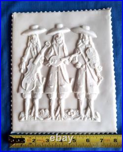 Springerle Speculaas Gingerbread Butter Marzipan Cookie Stamp MOLD 3 MINSTRELS