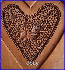 Springerle Speculaas Gingerbread Marzipan Cookie Stamp Press Mold LION HEART