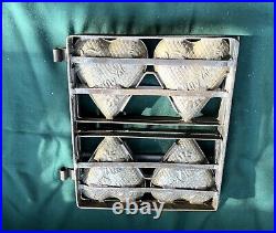 Tin Chocolate Mold Valentine Heart Metal Antique Vintage 4