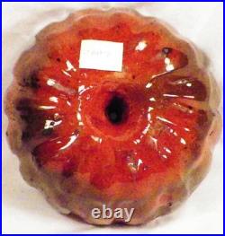Turks Head Cake Mold Redware Pudding Pottery Primitive Sponge Decoration Antique Turks Head Cake Mold Redware Pudding Pottery Primitive Sponge Decoration Antique