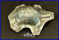 Turtle chocolate mold, early 20th c, two- piece
