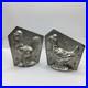 Two-Antique-Metal-Easter-Mr-Mrs-Pheasant-Chocolate-Mold-Germany-Van-Emden-01-oie