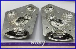 Two Antique Metal Easter Mr. & Mrs. Pheasant Chocolate Mold Germany Van Emden Two Antique Metal Easter Mr. & Mrs. Pheasant Chocolate Mold Germany Van Emden