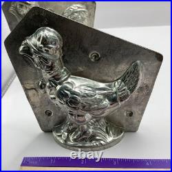 Two Antique Metal Easter Mr. & Mrs. Pheasant Chocolate Mold Germany Van Emden Two Antique Metal Easter Mr. & Mrs. Pheasant Chocolate Mold Germany Van Emden