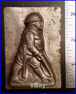 Two Eppelsheimer & Co NY WWI Antique Soldier Metal Candy Chocolate Molds Rare