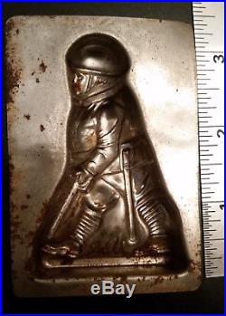 Two Eppelsheimer & Co NY WWI Antique Soldier Metal Candy Chocolate Molds Rare