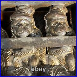 Ultra RARE Van Emden Co NY 4 Monkeys Chocolate Mold #8626 Made In Germany