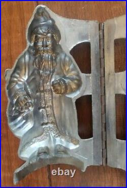 VERY Old Large Antique 19th Century Santa Claus Chocolate Mold E & CO 194 RARE