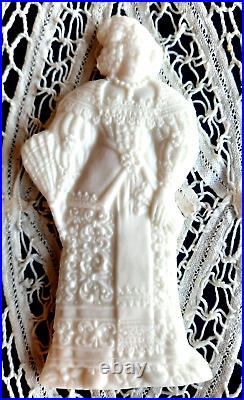 VERY RARE Springerle Butter Cookie Paper Cast Stamp Press Mold FILIGREE LADY