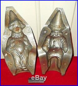 VINTAGE ANTIQUE Letang Fils 106 CHOCOLATE MOLD CLOWN/ JESTER 7.5 TALL FRANCE