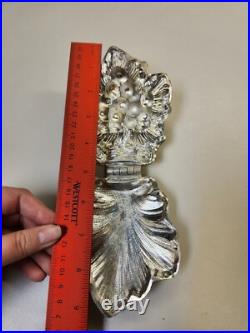 VINTAGE Hinged Pewter Ice Cream Chocolate Mold GRAPE BUNCH on Leaf # 580