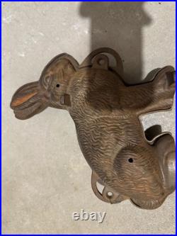 VTG Griswold #862 & #863 Rabbit Bunny Cast Iron Cake/Chocolate Mold Erie PA