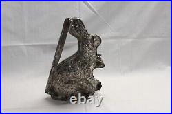 Very Large 12' Rabbit Bunny Metal Hinge Vintage Chocolate Mold Antique