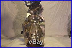 Very Rare! Antique/Vintage Chocolate Mold of a 12'' Victorian Lady withParasol