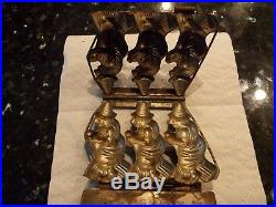 Very Rare Unusual Antique Chocolate Mold DRGM 3 Witches No. 4270 Halloween