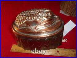 Victorian Copper and Tin Mold. Ear of Corn